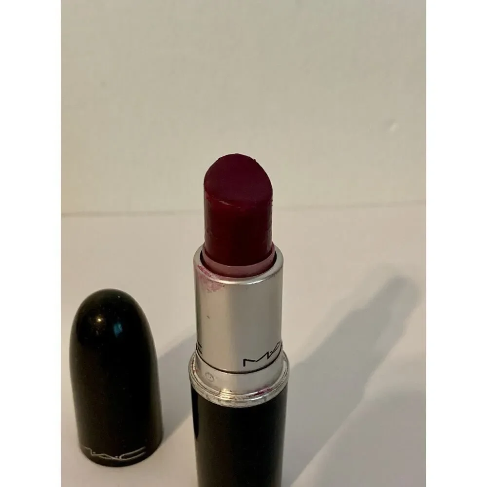 MAC Satin Lipstick REBEL USED Original Formula VTG Deep Purple *SEE PHOTOS*